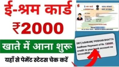 E Shram Card Payment Status