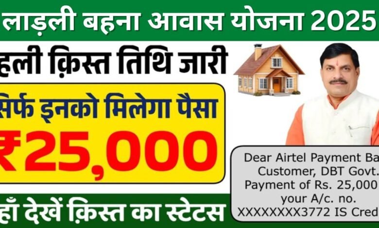 Ladli Behna Awas Yojana First Kist